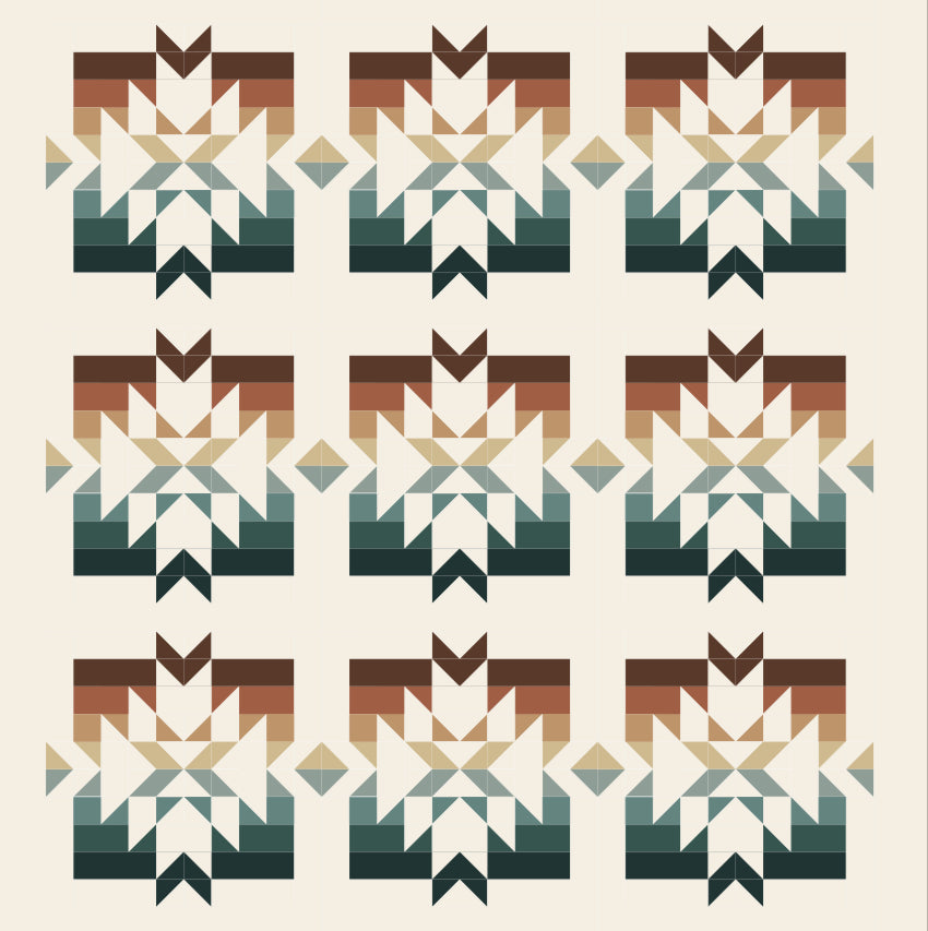 Deschutes Cover Quilt Throw Size