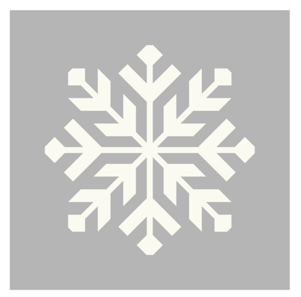 Flake Light Grey Quilt Kit