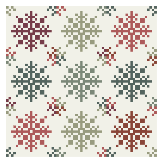 Snowglow Red and Green Quilt Kit