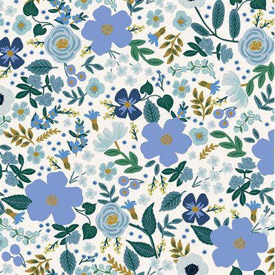 Garden Party- Blue Metallic