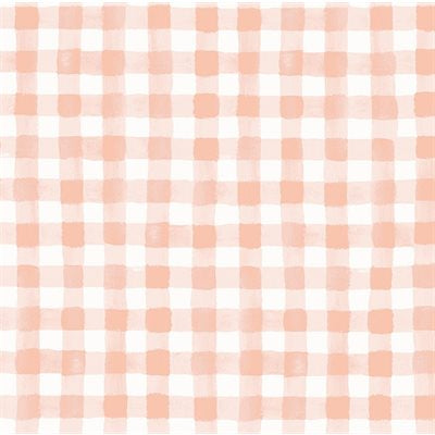 Meadow- Painted Gingham in Blush