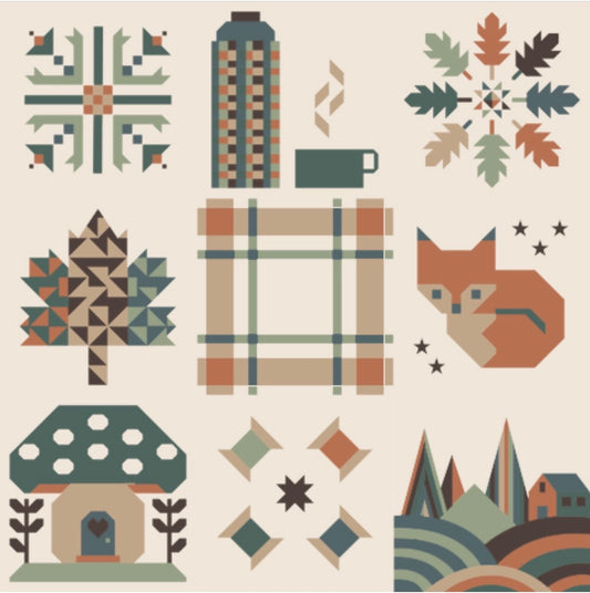 Sweater Weather Teal Quilt Kit