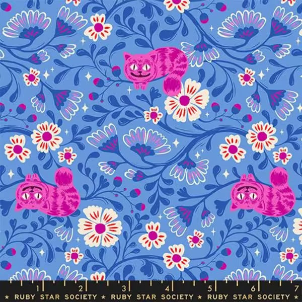 Hello Alice- Cheshire Cat in Lindley Blue
