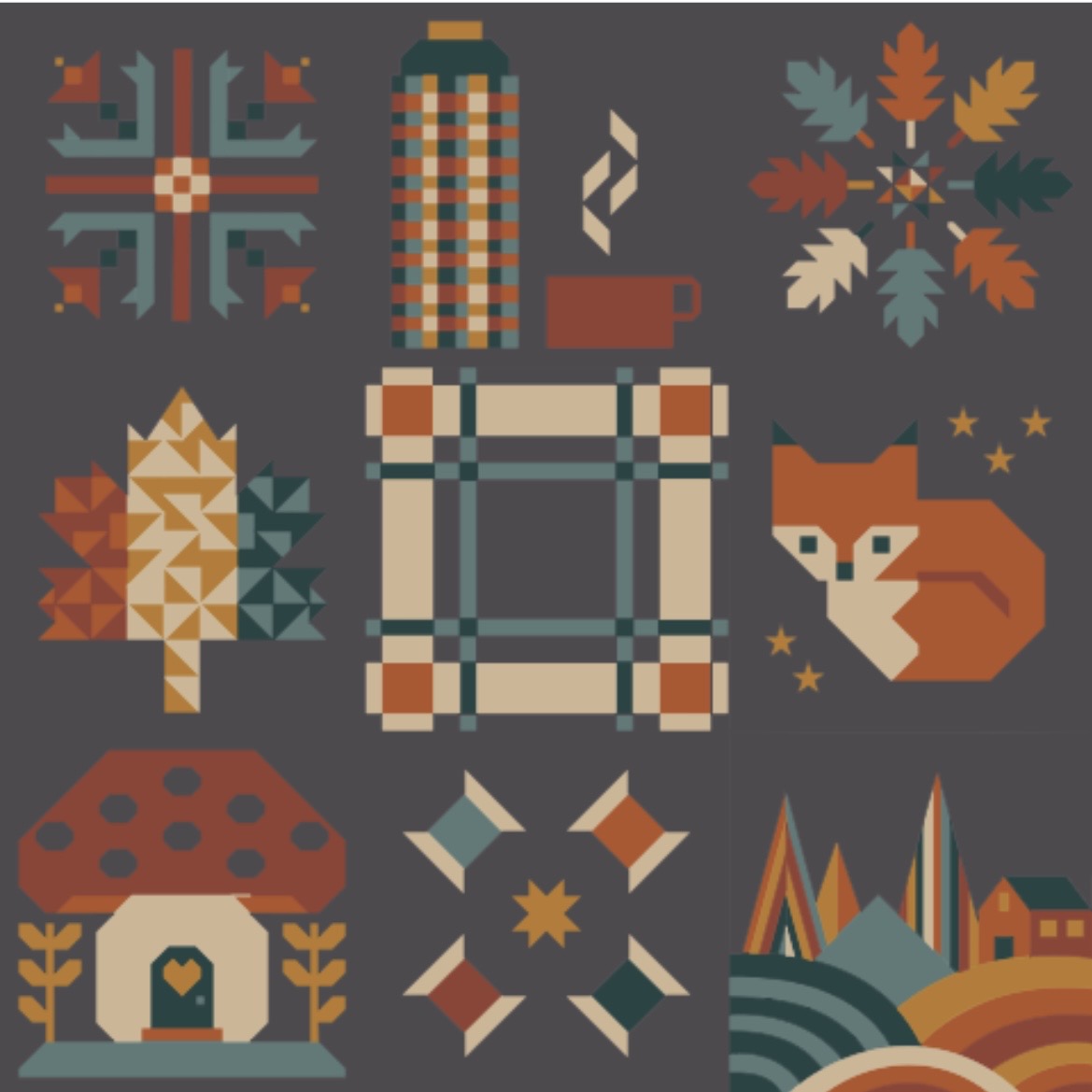 Sweater Weather Lava Quilt Kit