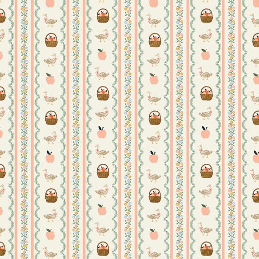 Home Sweet Home- Farmhouse Stripe Cream