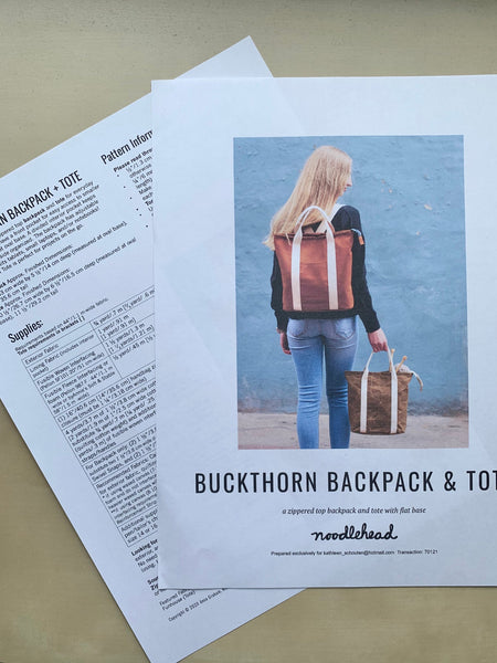 Buckthorn Backpack Kit in Vintage Garden Cream