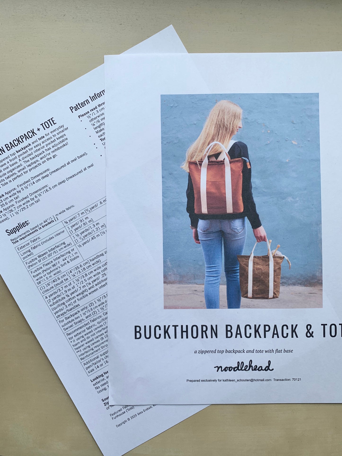 Buckthorn Backpack Kit in Woodland